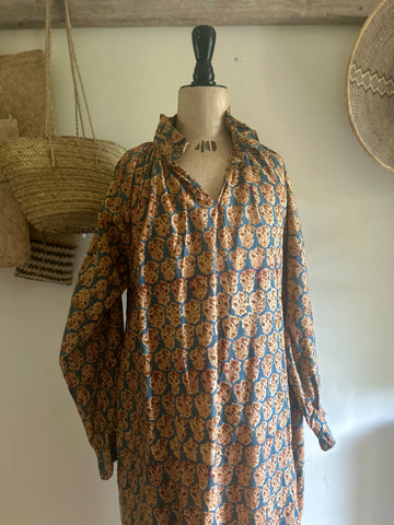 Blockprinted Cotton Dress