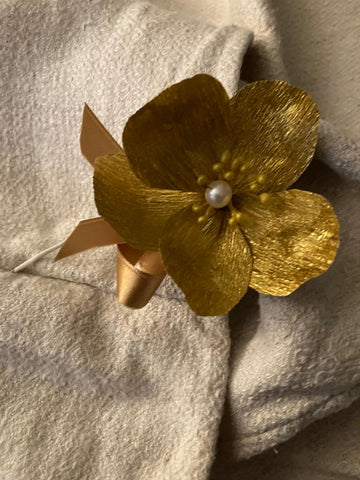 Golden Paper Flower