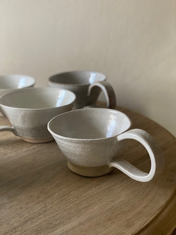 Milky White Glazed Cup