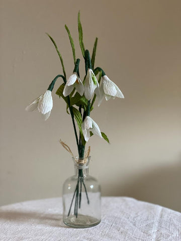 Paper Snowdrop Posy