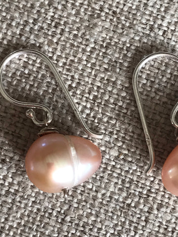 Pale Pink Freshwater Pearl Earrings