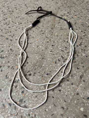 White Bead Necklace