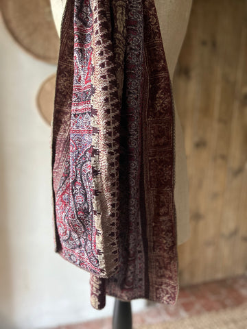 Embroidered Kantha Scarf