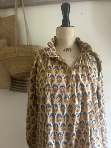 Blockprinted Cotton Dress