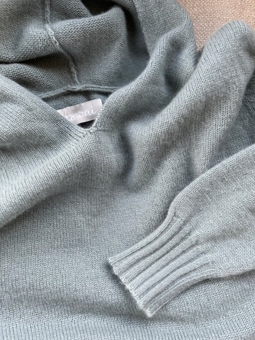 Hooded Cashmere Jumper F L I N T