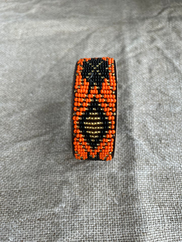 Orange Beaded Bracelet