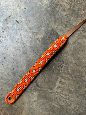 Orange Beaded Bracelet