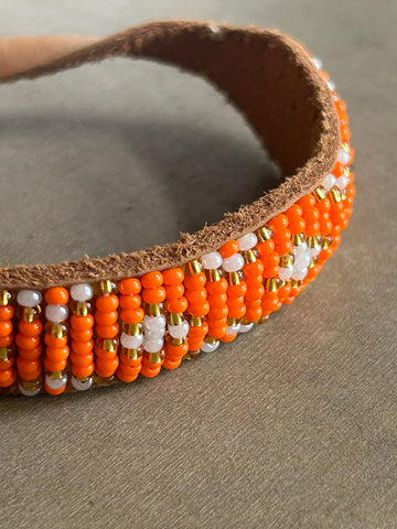 Orange Beaded Bracelet