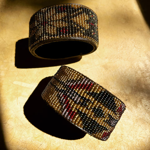 Beaded 'Chevron' Cuff