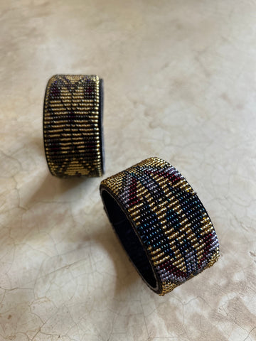 Beaded 'Chevron' Cuff