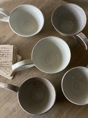 Milky White Glazed Cup