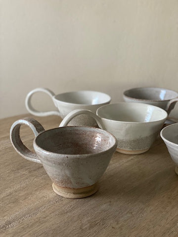 Pale Grey Speckle Glazed Cup