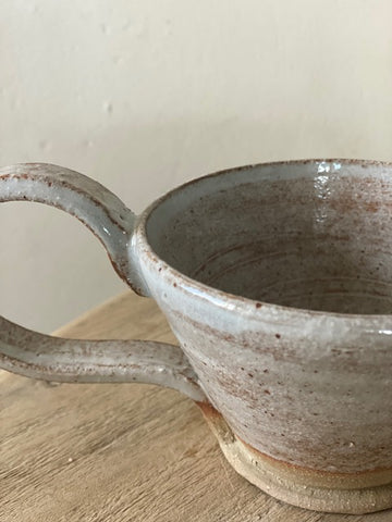 Pale Grey Speckle Glazed Cup