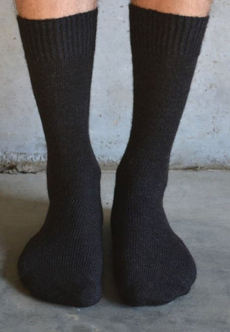 Charcoal Alpaca Socks