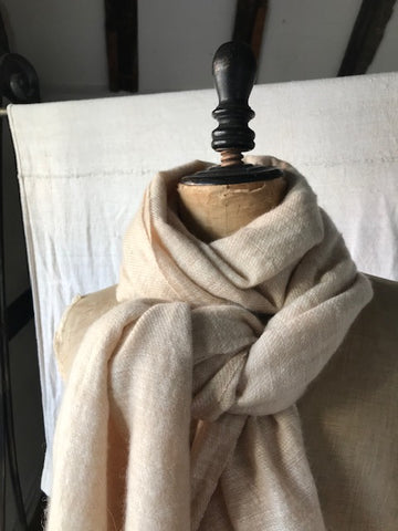 Pale Honey Cashmere Shawl