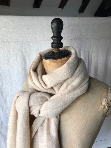 Pale Honey Cashmere Shawl