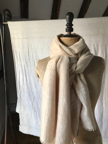 Pale Honey Cashmere Shawl