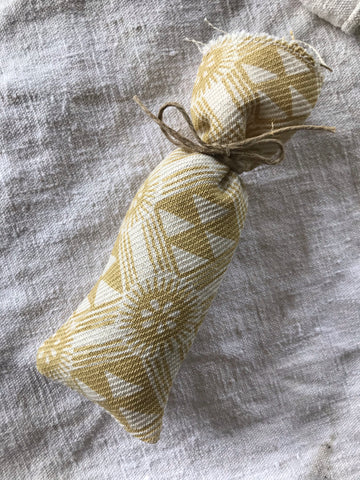 Block Printed Lavender Bag