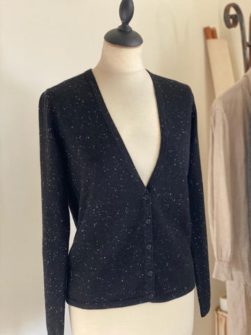 Black Cashmere Cardigan