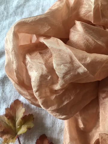 Sandy Rose Pink Silk Scarf