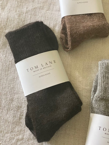 Charcoal Alpaca Socks