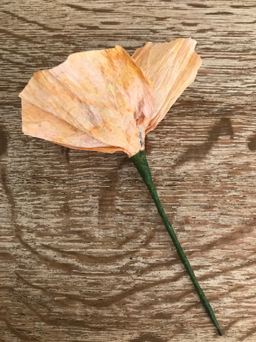 Crepe Paper Poppy