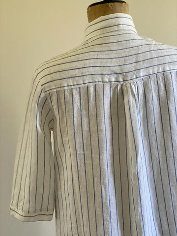 Blue Striped Linen Tunic