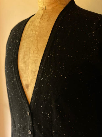 Black Cashmere Cardigan
