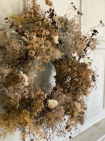 Large Dried Flower Wreath