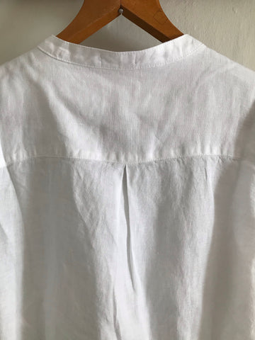 Pure White Linen Shirt