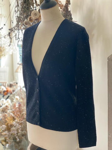 Black Cashmere Cardigan