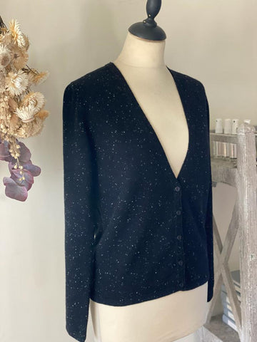 Black Cashmere Cardigan
