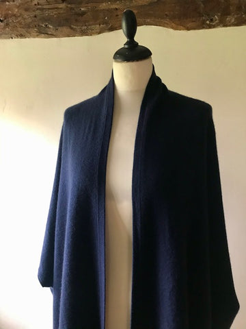 Navy Cashmere Cardigan