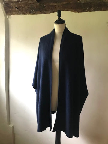 Navy Cashmere Cardigan