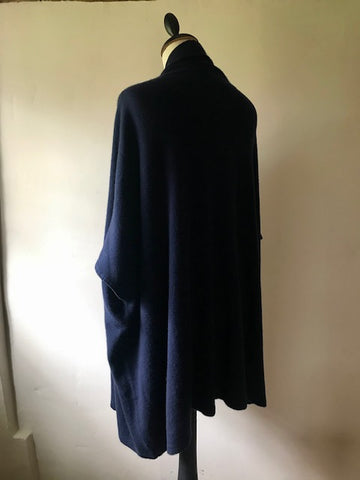 Navy Cashmere Cardigan