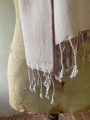 Oyster Pink Cashmere & Silk Shawl