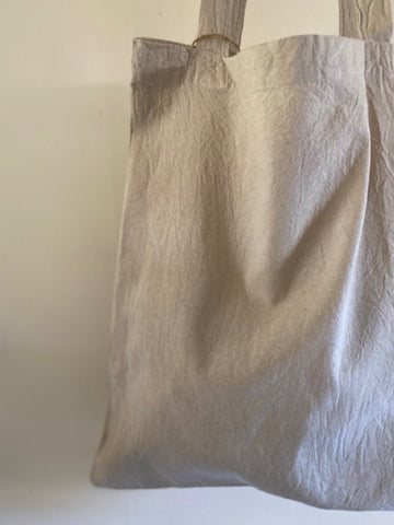 Pale Grey Cotton Tote Bag