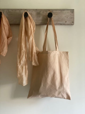 Pale Pink Cotton Tote Bag