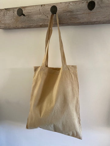 Pale Stone Cotton Tote Bag