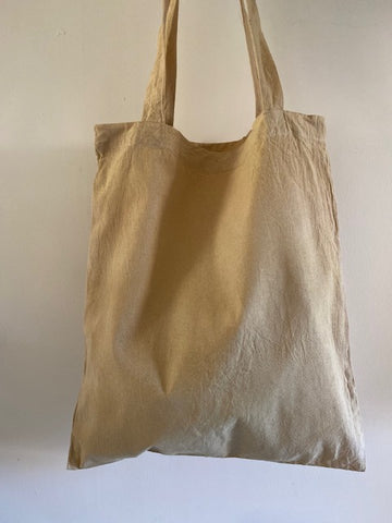 Pale Stone Cotton Tote Bag