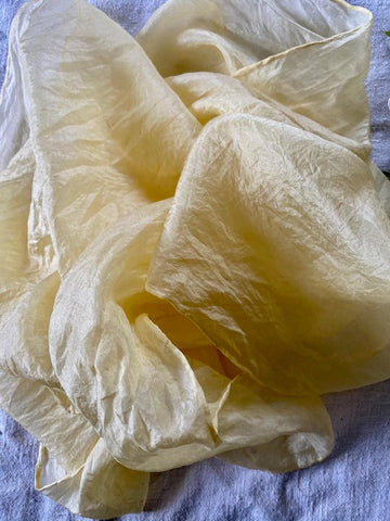 Sunshine Yellow Silk Scarf