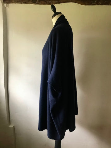 Navy Cashmere Cardigan
