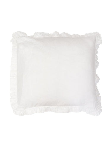 Linen Ruffle Cushion